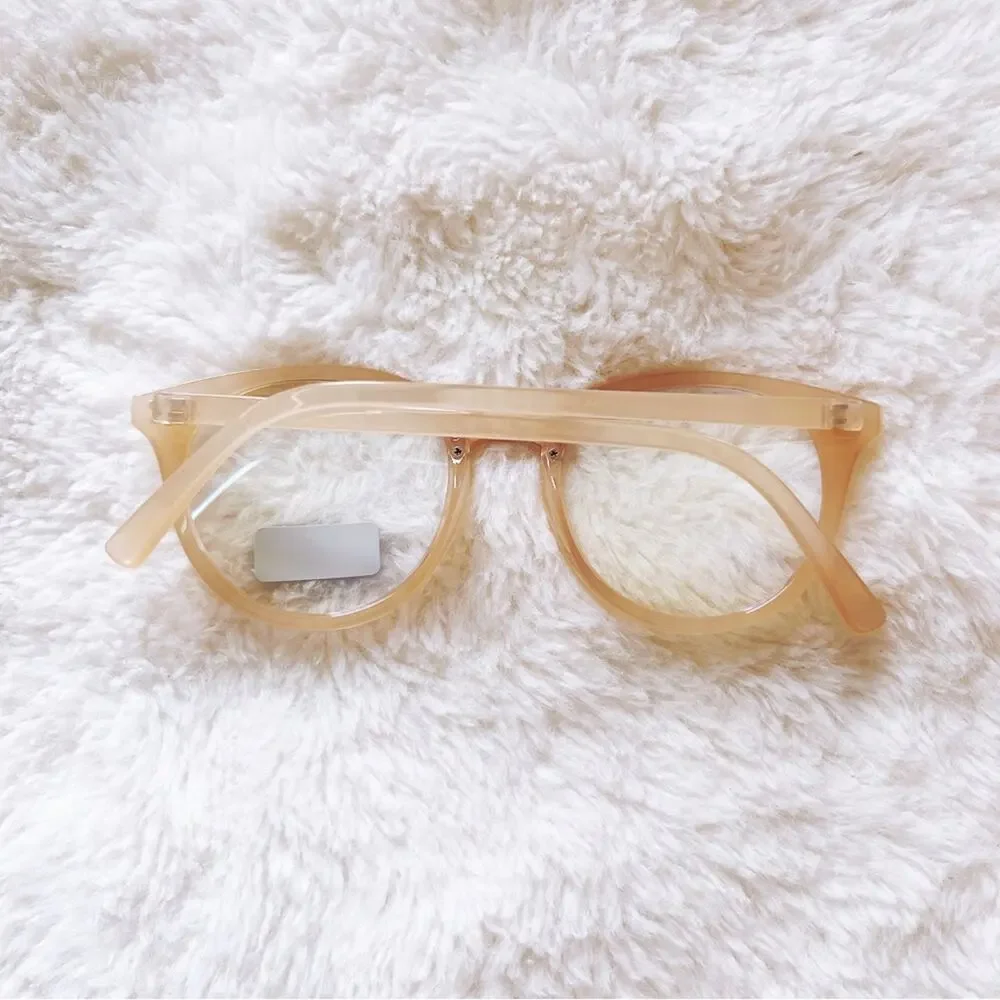 Cleo Pink Round Blue Light Glasses